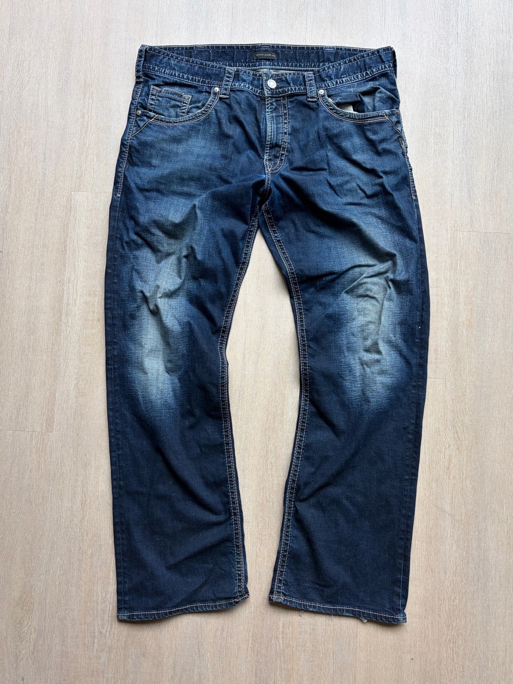 Y2K Baggy Silver Jeans